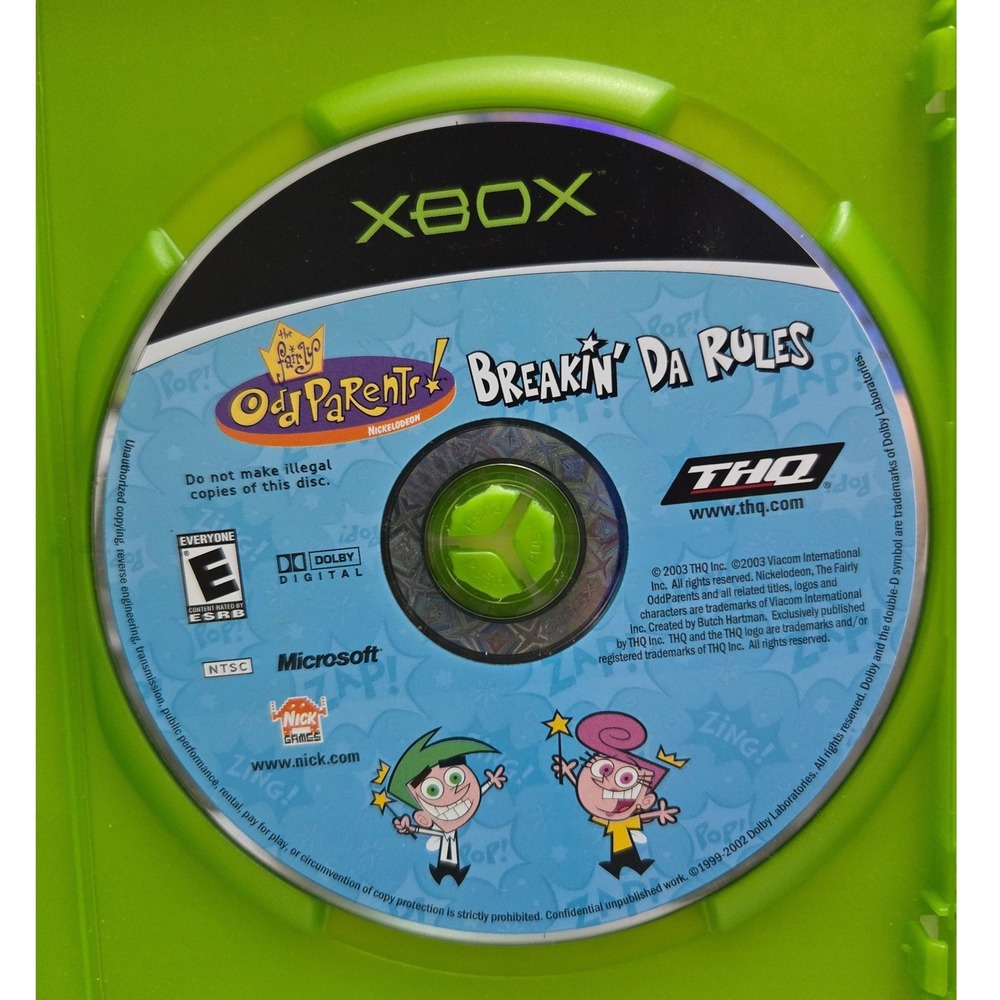 Fairly Odd Parents: Breakin Da Rules 2003 Microsoft Xbox - Case &  Disc Working - Picture 3 of 6